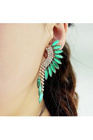 Luxury Alloy With Shiny Rhinestone Drop Earrings (More Colors)