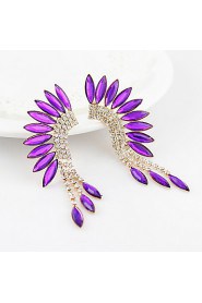 Luxury Alloy With Shiny Rhinestone Drop Earrings (More Colors)