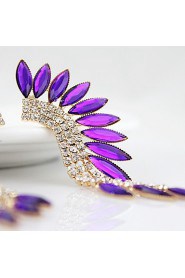 Luxury Alloy With Shiny Rhinestone Drop Earrings (More Colors)