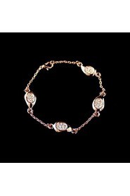 Women's Charm Bracelet Alloy Rhinestone