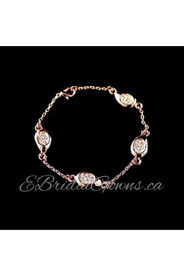 Women's Charm Bracelet Alloy Rhinestone