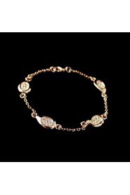 Women's Charm Bracelet Alloy Rhinestone