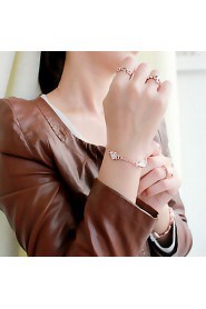 Women's Charm Bracelet Alloy Rhinestone