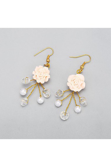 Drop Earrings Women's Imitation Pearl/Alloy Earring Crystal/Imitation Pearl