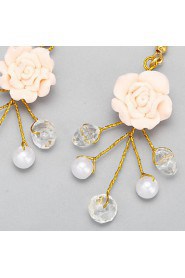 Drop Earrings Women's Imitation Pearl/Alloy Earring Crystal/Imitation Pearl