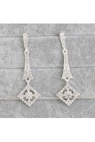 Drop Earrings Women's Alloy Earring Rhinestone