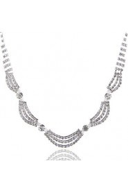 Fashion Ladies'/Women's Alloy Wedding/Party Jewelry Set With Rhinestone