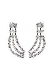 Fashion Ladies'/Women's Alloy Wedding/Party Jewelry Set With Rhinestone