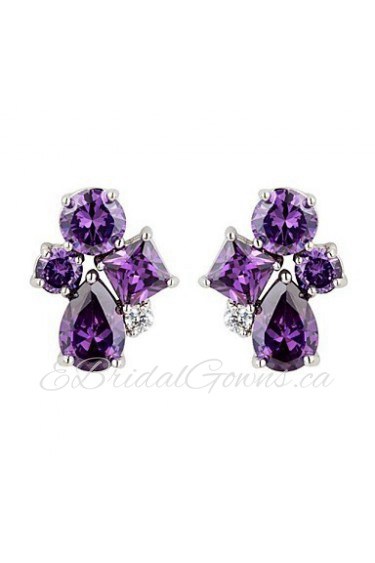 Stud Earrings Couples'/Kid's/Women's Cubic Zirconia Earring Cubic Zirconia