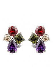 Stud Earrings Couples'/Kid's/Women's Cubic Zirconia Earring Cubic Zirconia