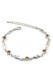 Women's Tennis Bracelet Alloy Rhinestone