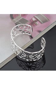 Fashion Sterling Silver Plated Bangle Women's Bracelet