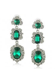 New Brand Crystal Wedding Earrings Rhinestone Earrings for Women Sliver plated Earrings (More Colors)