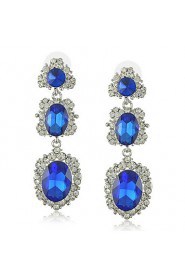 New Brand Crystal Wedding Earrings Rhinestone Earrings for Women Sliver plated Earrings (More Colors)