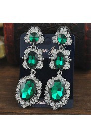 New Brand Crystal Wedding Earrings Rhinestone Earrings for Women Sliver plated Earrings (More Colors)