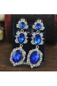 New Brand Crystal Wedding Earrings Rhinestone Earrings for Women Sliver plated Earrings (More Colors)