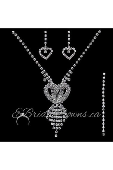 Jewelry Set Women's Anniversary / Wedding / Engagement / Birthday Jewelry Sets Cubic Zirconia / Alloy Cubic Zirconia Necklaces / Earrings