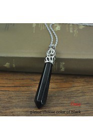 New Fashion Jewelry Natural Quartz Turquoise Agate Amethyst Stone Pendant Necklace Mother's Day Gifts