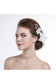 Women Organza Flowers With Multi-stone Wedding/Party Headpiece