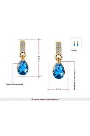 Drop Earrings Women's Alloy Earring Sapphire