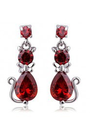 Drop Earrings Couples'/Kid's/Women's Cubic Zirconia Earring Cubic Zirconia