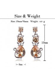 Drop Earrings Couples'/Kid's/Women's Cubic Zirconia Earring Cubic Zirconia