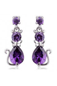 Drop Earrings Couples'/Kid's/Women's Cubic Zirconia Earring Cubic Zirconia