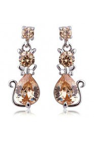 Drop Earrings Couples'/Kid's/Women's Cubic Zirconia Earring Cubic Zirconia