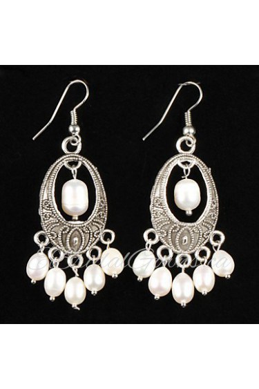 Drop Earrings Women's Alloy Earring Pearl