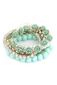 Women's Persona Beads Collection Bracelet Alloy/Resin Imitation Pearl/Rhinestone