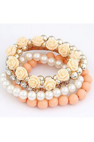 Women's Persona Beads Collection Bracelet Alloy/Resin Imitation Pearl/Rhinestone