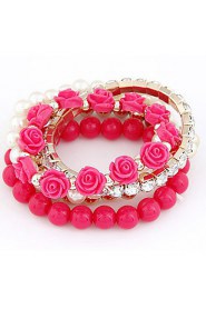 Women's Persona Beads Collection Bracelet Alloy/Resin Imitation Pearl/Rhinestone