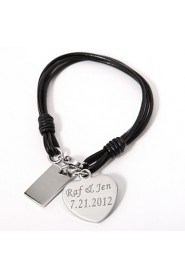 Men's/Women's Personalized/Fashion Bracelet Alloy/Leather Non Stone