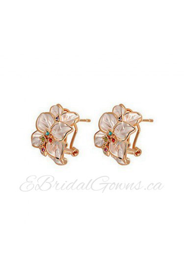 Stud Earrings Women's Alloy Earring Cubic Zirconia