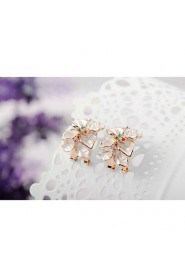 Stud Earrings Women's Alloy Earring Cubic Zirconia