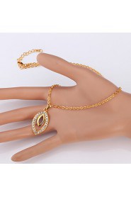 Instyle 18K Gold Plated Rhinestone Crystal Pendant Necklace High Quality