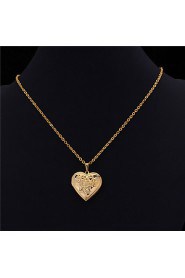 InStyle New Vintage Rose Flower Heart Photo Locket Pendant Floating Lockets 18K Gold Platinum Plated Necklace