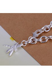 Siver Plated Animal Pattern Copper Chain Bracelet