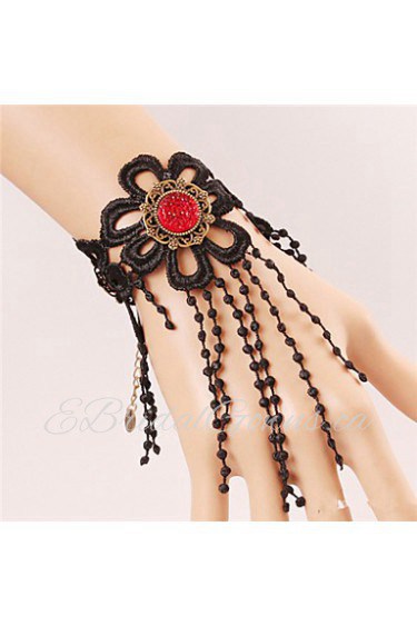 Hot Sell Fahsion Halloween Black Lace Bracelet