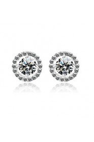 Stud Earrings Women's Vermeil/Brass Earring Cubic Zirconia