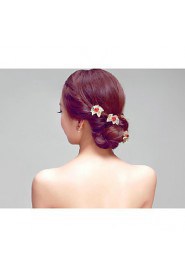 National Style Alloy Flowers Party Headpieces/Hair Clip (6 pieces/set)