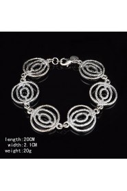 Fashion Sterling Silver Plated Women's Bracelet