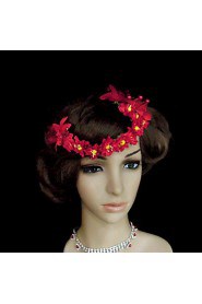 Women's Satin / Imitation Pearl / Paper Headpiece-Wedding / Special Occasion Headbands / Flowers