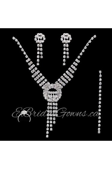 Jewelry Set Women's Anniversary / Wedding / Engagement / Birthday / Gift / Party / Special Occasion Jewelry Sets Alloy / Rhinestone