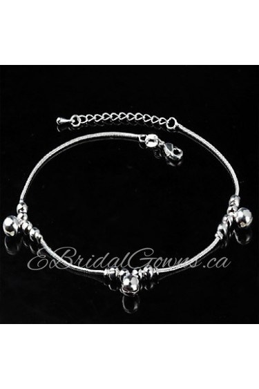 Women's Fashion Platinum Plated Refille Anklets