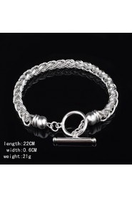 Fashion Sterling Beading Silver Women's Bracelet