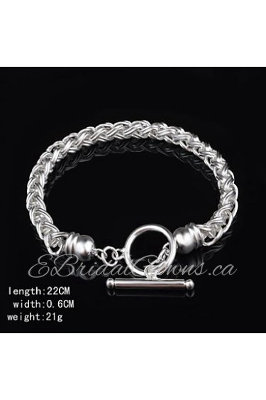 Fashion Sterling Beading Silver Women's Bracelet