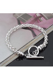 Fashion Sterling Beading Silver Women's Bracelet