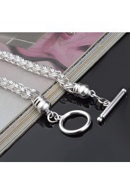 Fashion Sterling Beading Silver Women's Bracelet