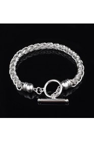 Fashion Sterling Beading Silver Women's Bracelet